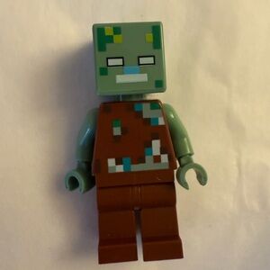 Lego Drowned Zombie Minecraft Minifigure collectable hobby toy